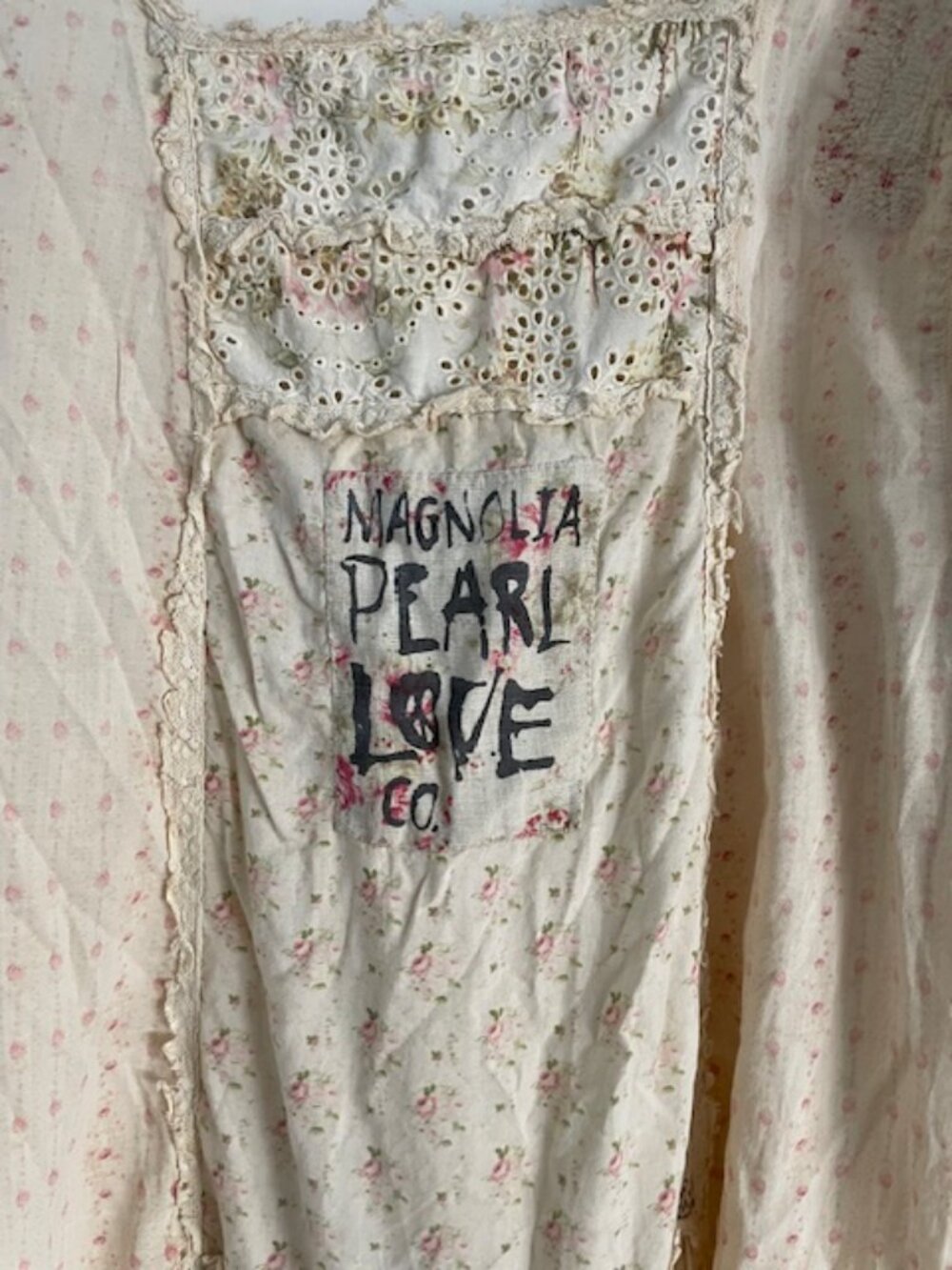 NWT Magnolia Pearl Helenia Dress Ronin Eyelet Lace Cotton Patchwork NEW $550 - Picture 9 of 14